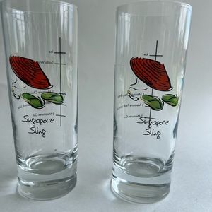 MCM Singapore Sling Recipe highball glasses